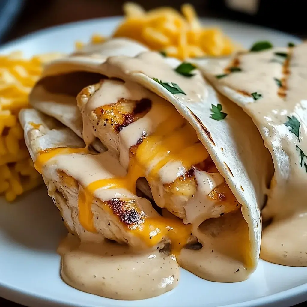 Cheesy Garlic Chicken Wraps: A Must-Try Recipe Tonight!