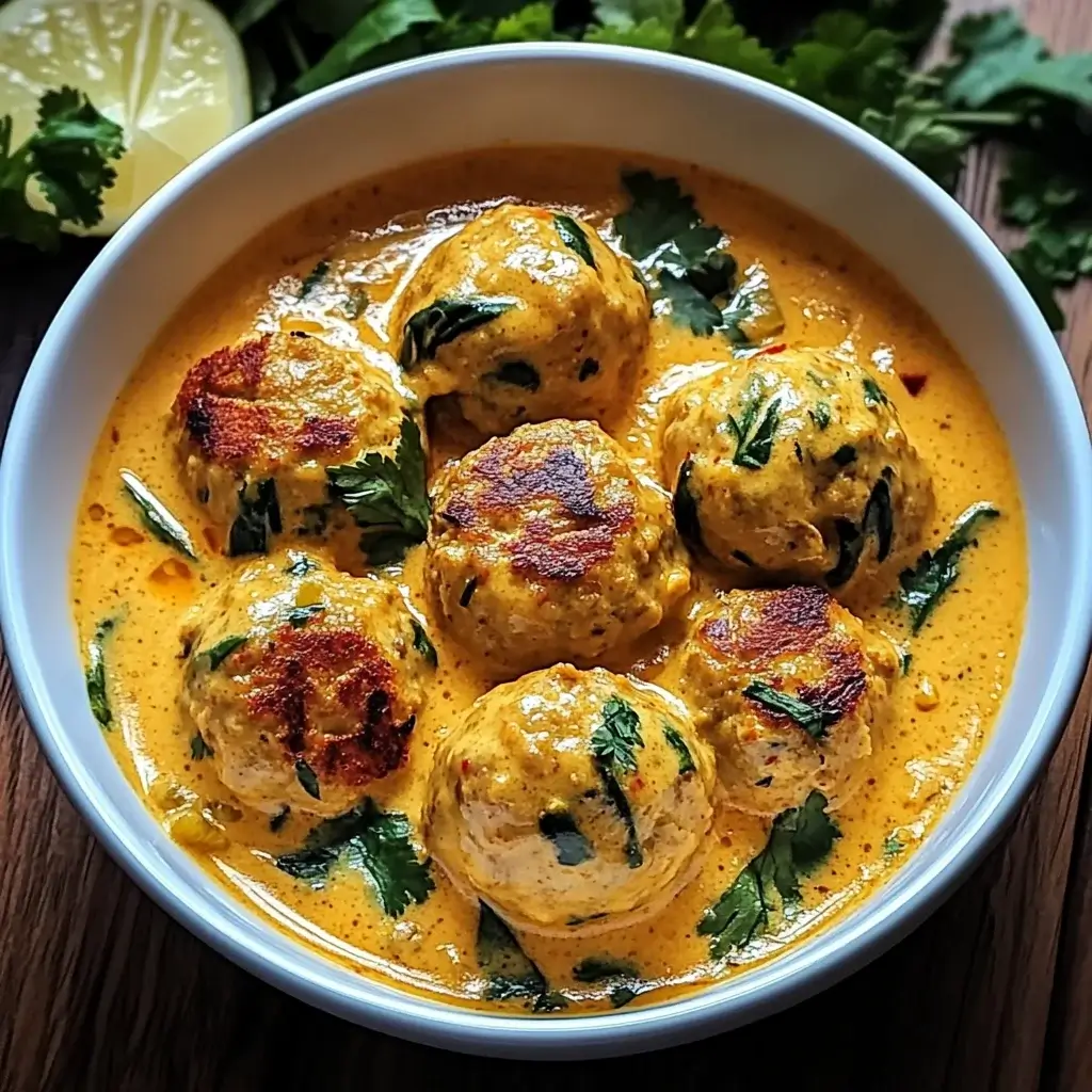 Thai Chicken Meatballs in Coconut Curry: A Delicious Recipe!