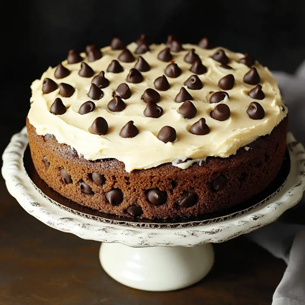 Chocolate Chip Cookie Cake with Cream Cheese Frosting: Indulge in This Delightful Dessert!