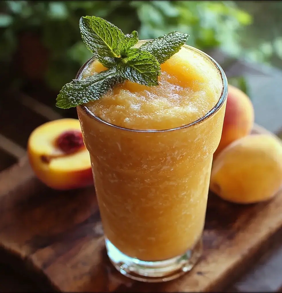 Frozen Peach Lemonade Slushie: A Refreshing Treat!