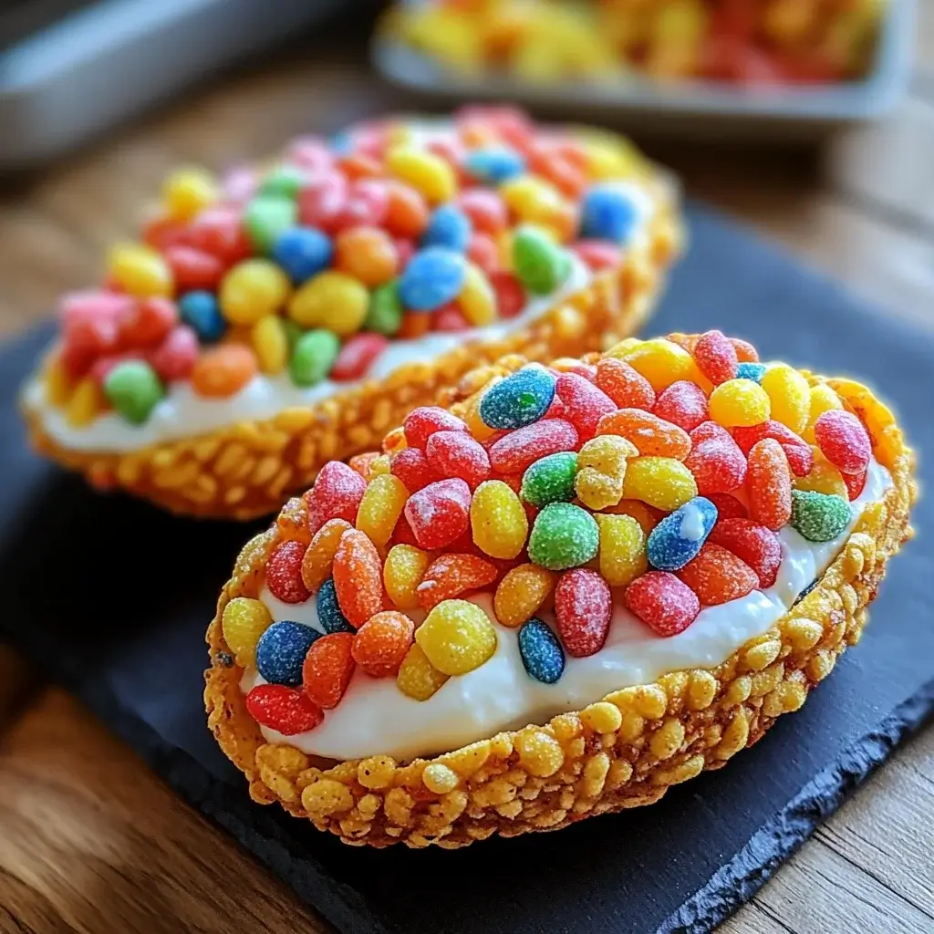 Fruity Pebbles Cheesecake Tacos will Delight Your Taste Buds!