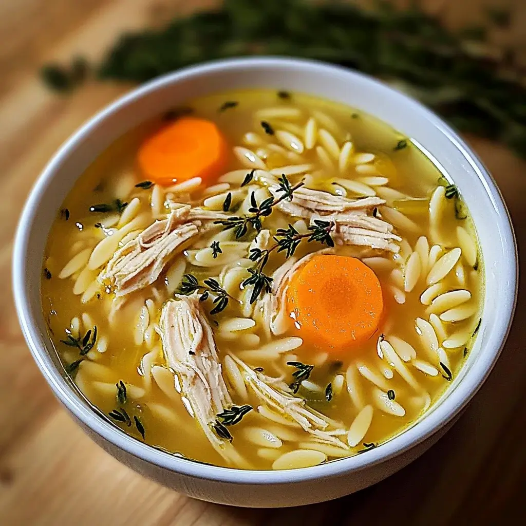Lemon Chicken Soup with Orzo: A Comforting Delight!
