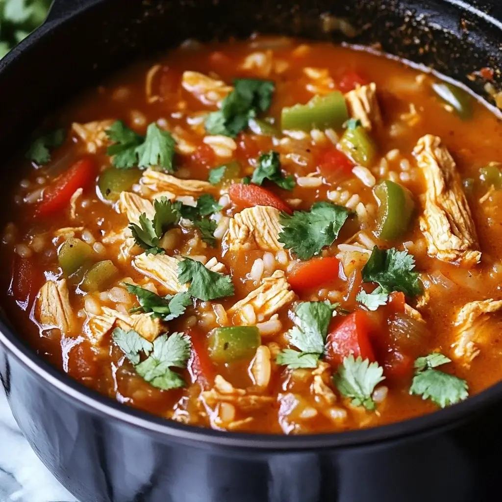One-Pot Chicken Fajita and Rice Soup is Irresistibly Easy!