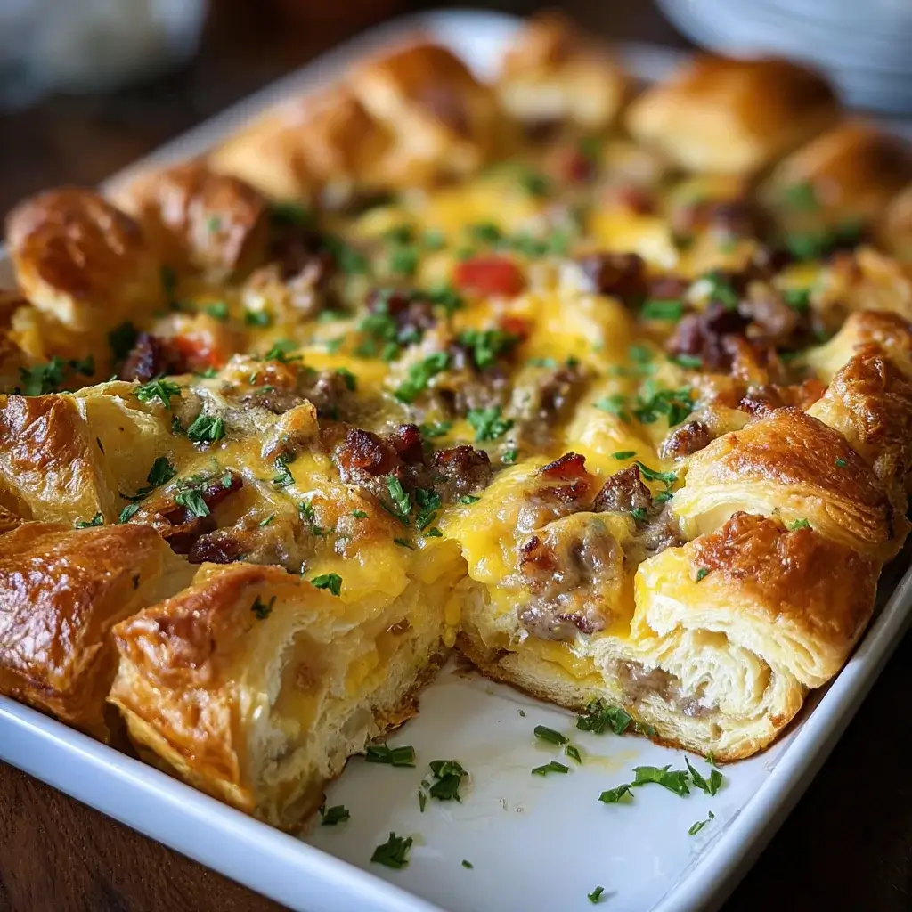 Overnight Croissant Breakfast Casserole: A Delightful Recipe!
