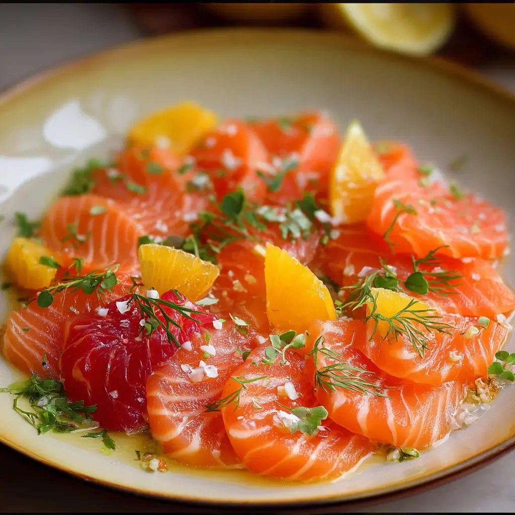 Salmon Crudo with Citrus and Herbs: A Fresh Delight!