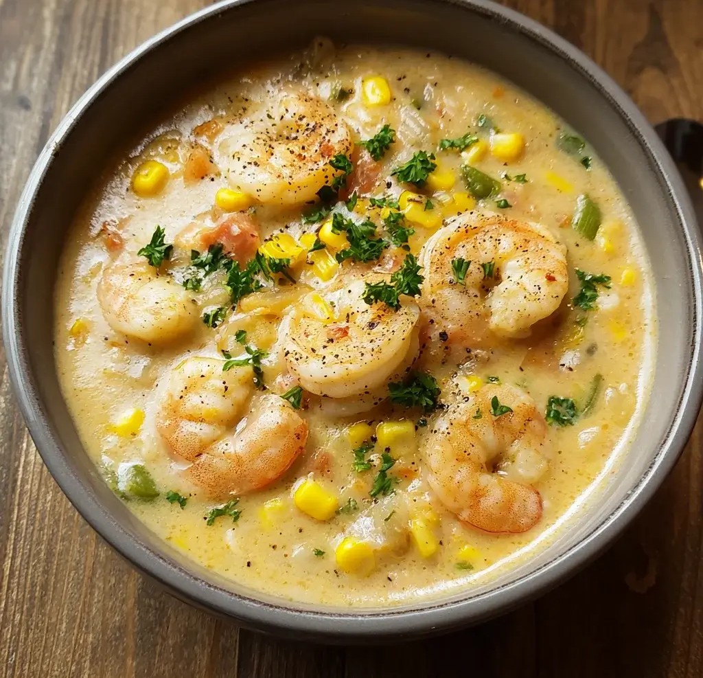 Shrimp and Corn Chowder: A Creamy Delight to Savor!