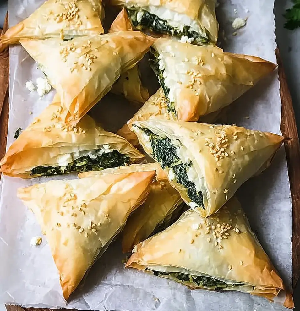 Spinach and Feta Puff Pastry Triangles: A Must-Try Recipe!