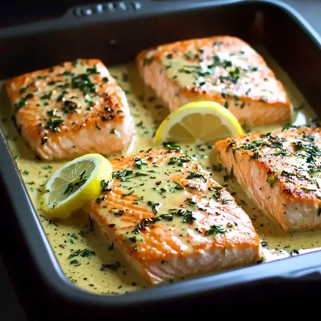 Dijon Baked Salmon with Herbs for a Flavorful Dinner!