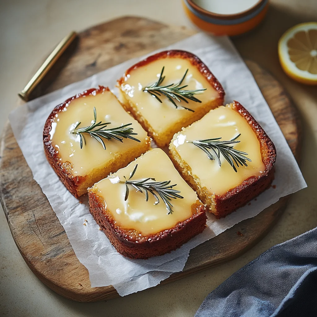 Lemon Rosemary Syrup Cake: A Refreshing Dessert Delight!