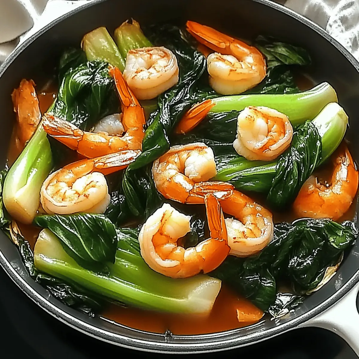 Bok Choy and Shrimp Skillet