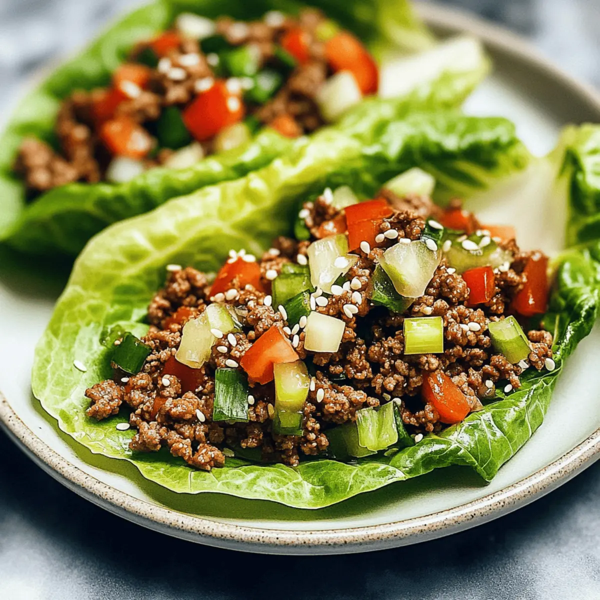 Ground Beef Lettuce Wraps