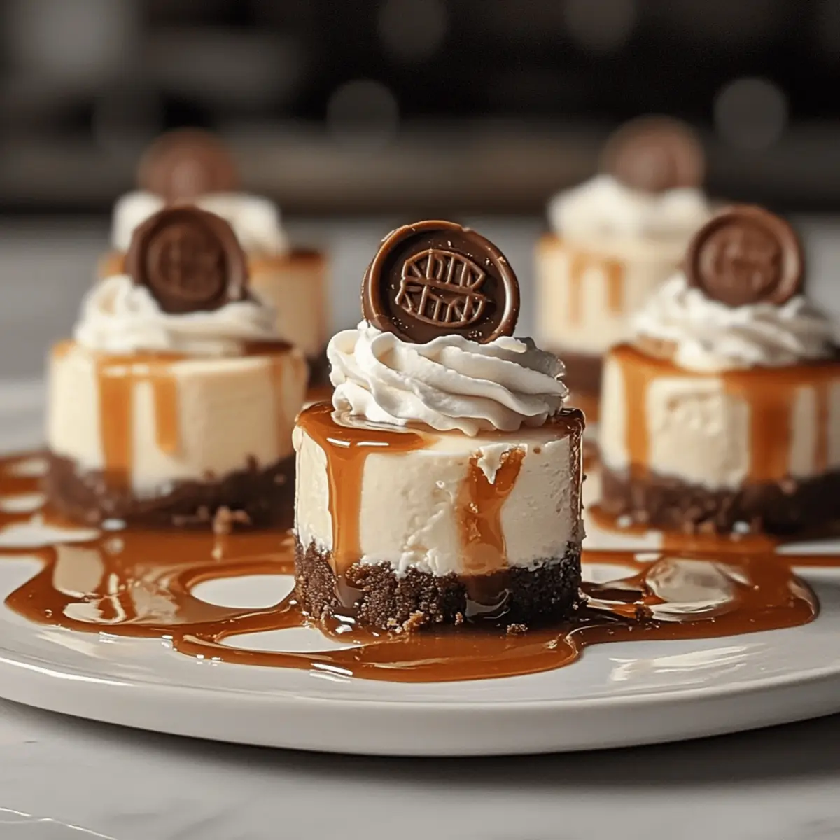 Mini Rolo Cheesecake Bites