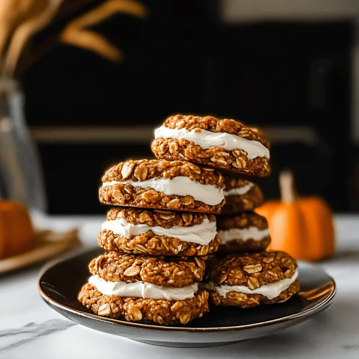 Pumpkin Oatmeal Cream Pies