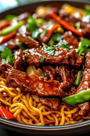 Sticky Beef Noodles