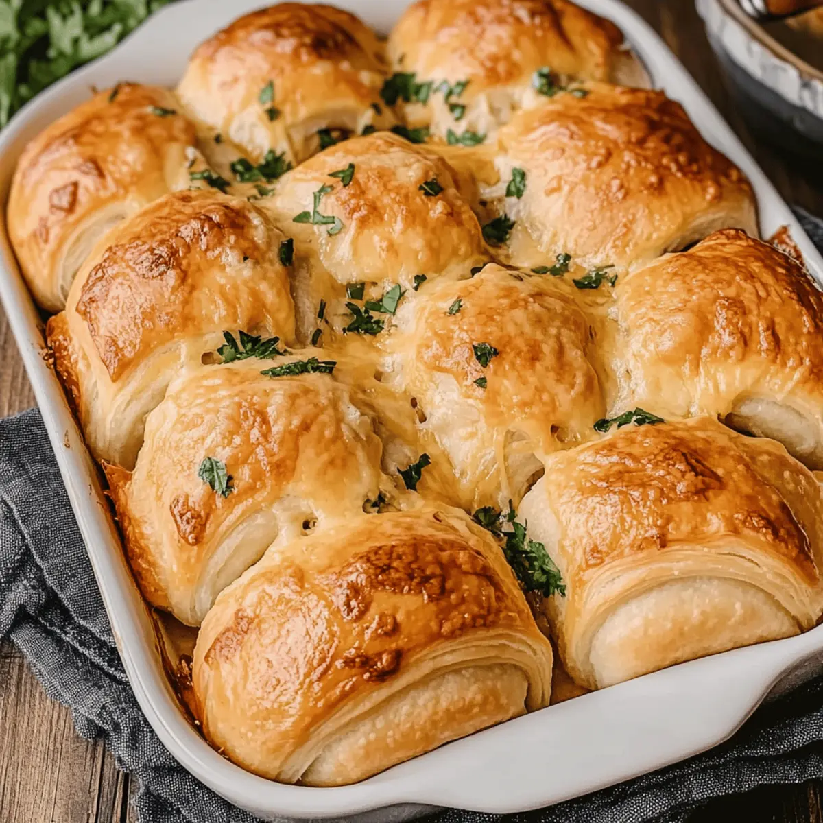 Cheesy Chicken Crescent Rolls