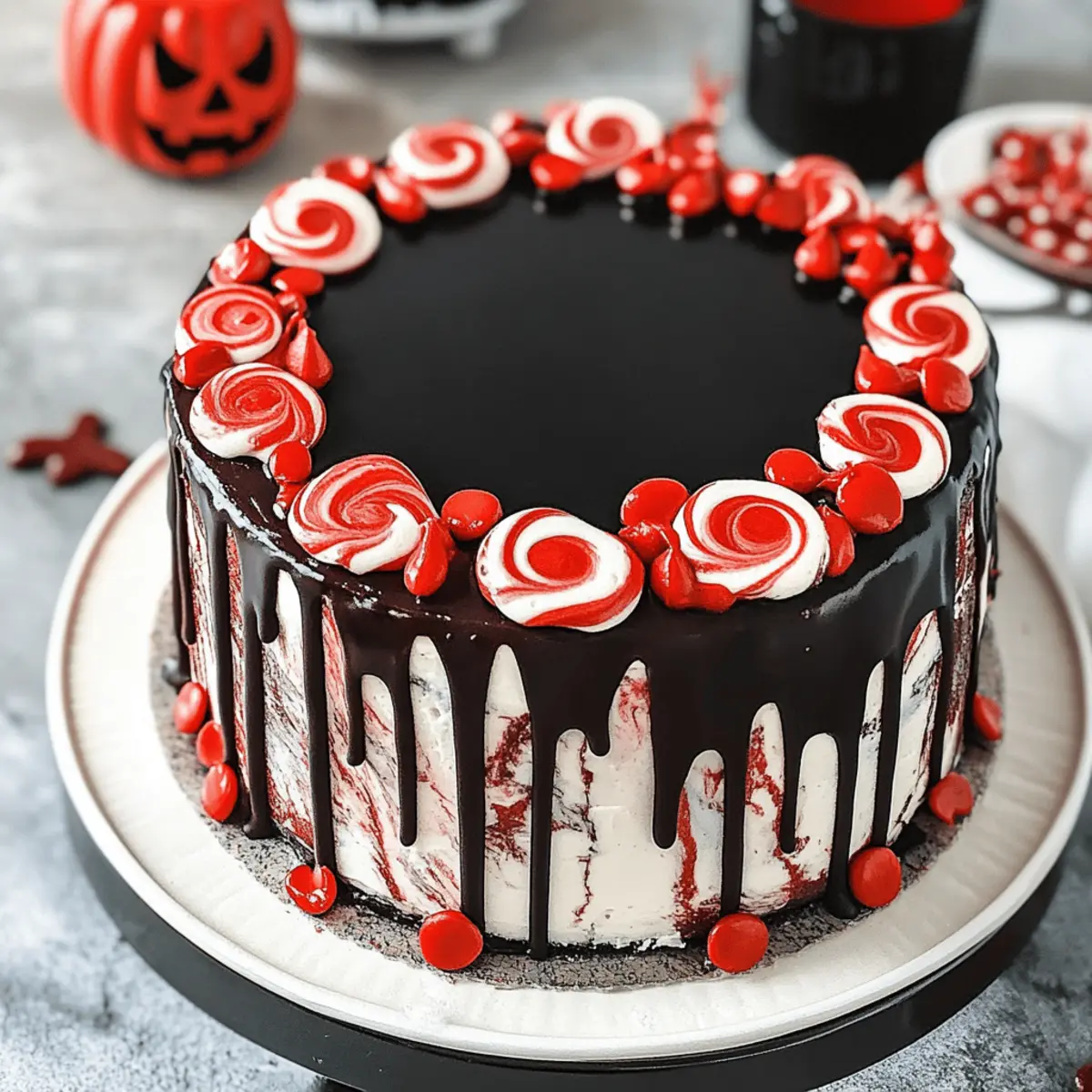 Spooky Halloween Marble Cake