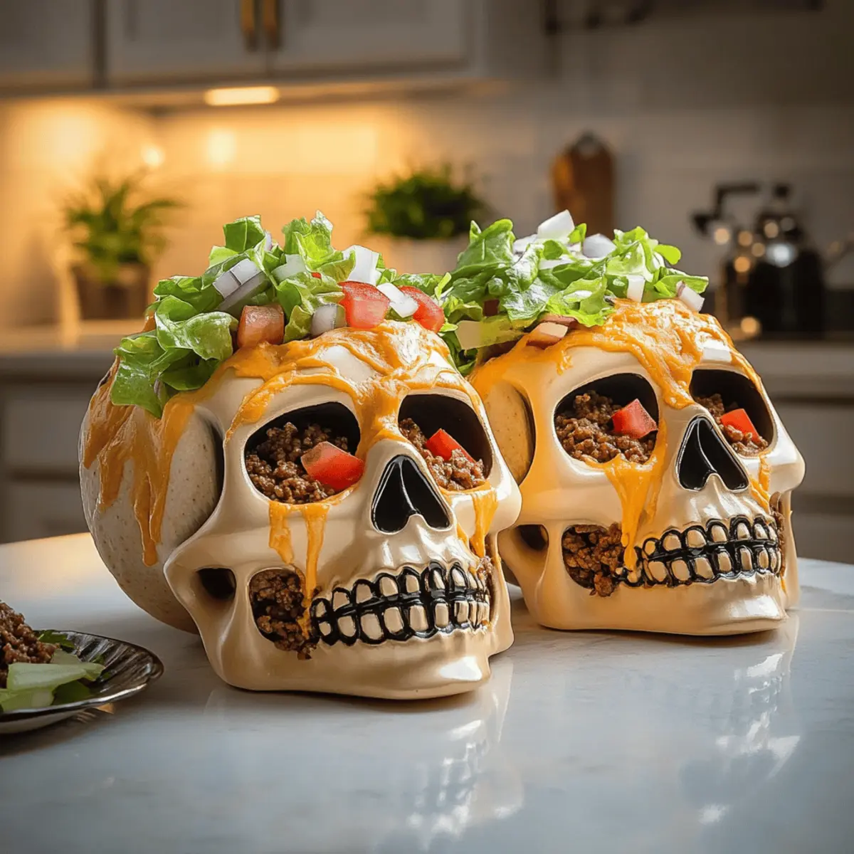 Monster Taco Skulls Appetizer