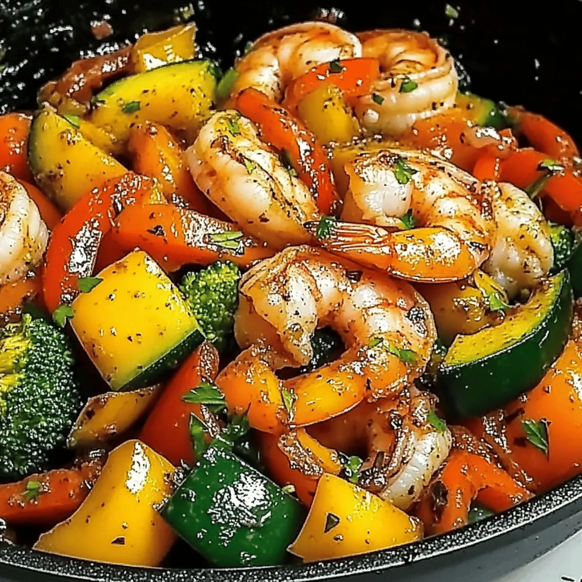 Savory Shrimp and Vegetables Skillet