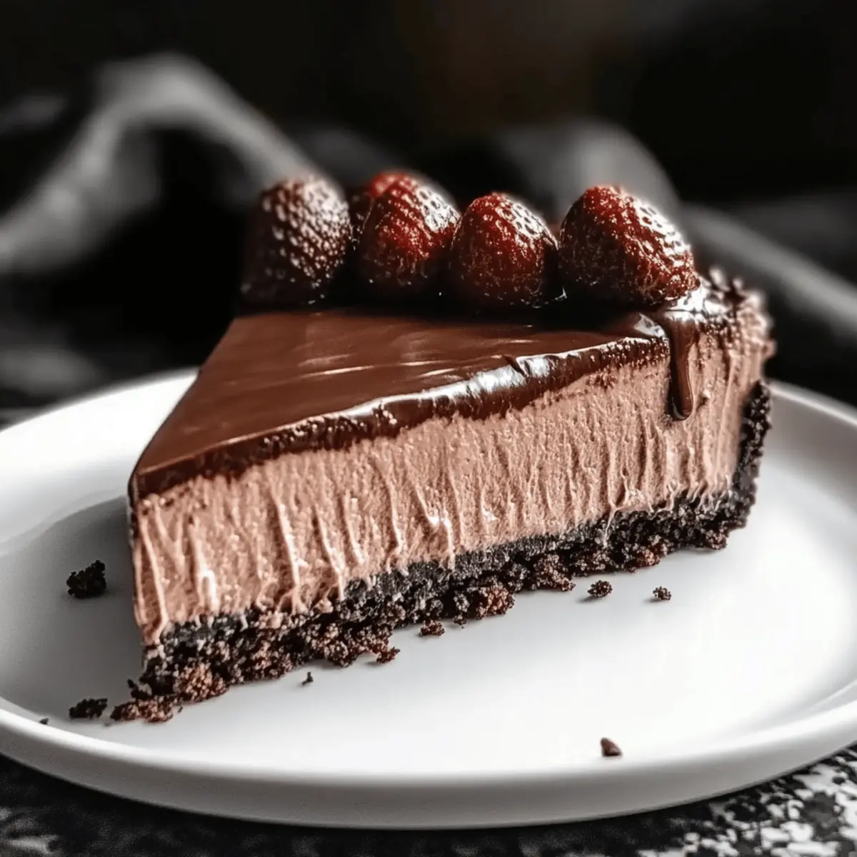No-Bake Chocolate Cheesecake