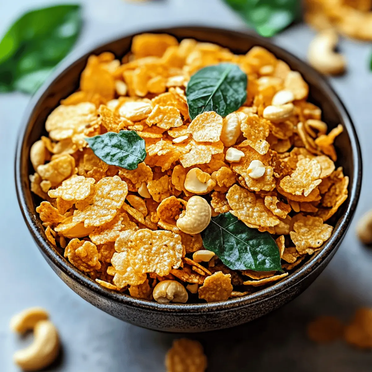 Air Fryer Cornflakes Chivda