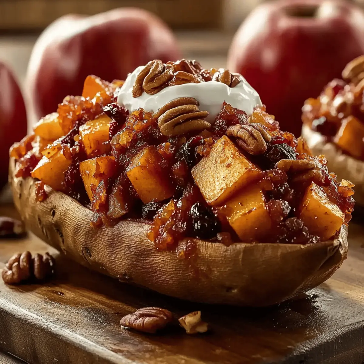 Apple Spiced Stuffed Sweet Potatoes Recipe