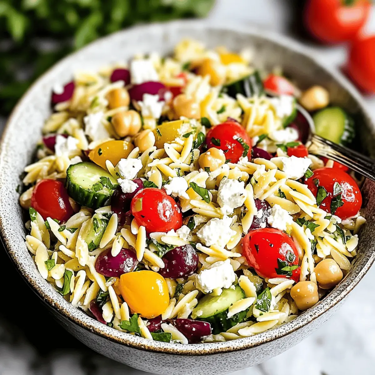 Delicious Greek Orzo Salad