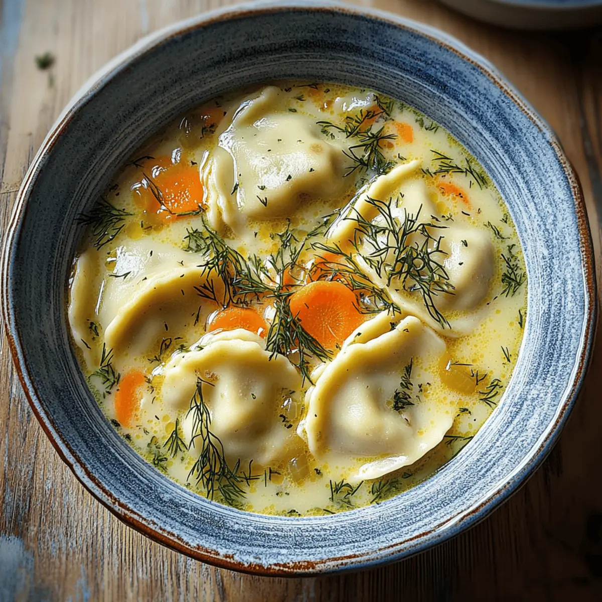 Easy Pierogi Dill Soup