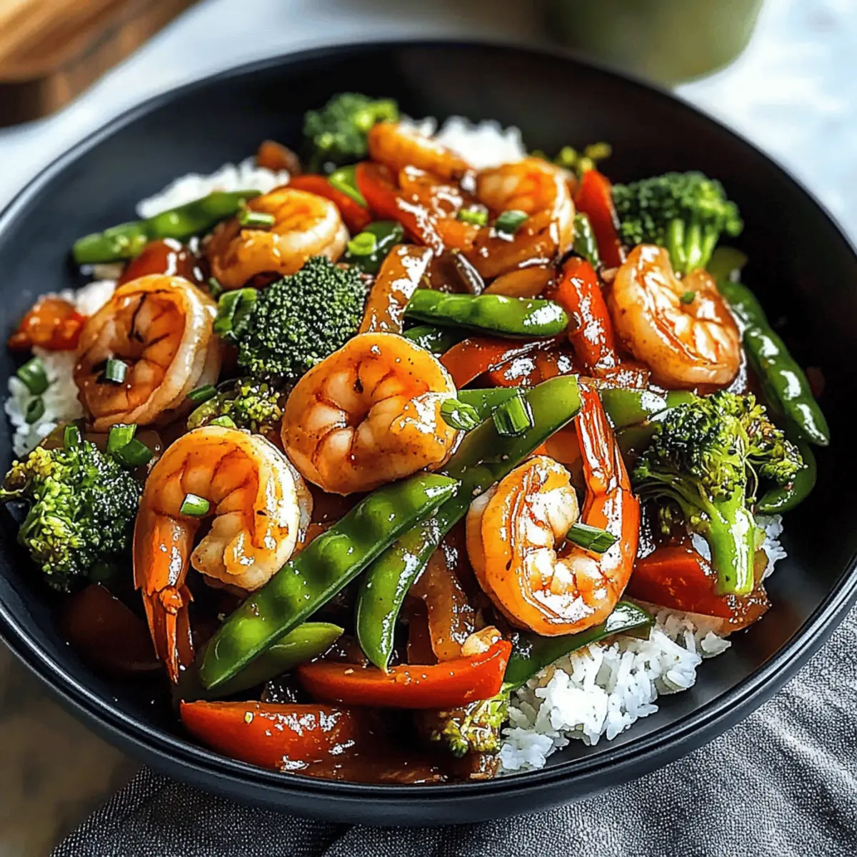 Garlic Ginger Shrimp Stir-Fry