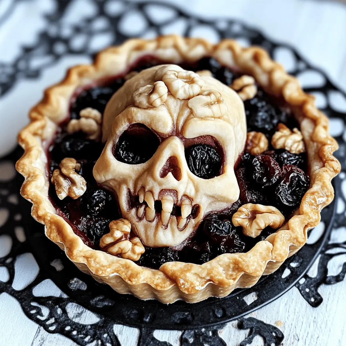 Halloween Shrunken Heads Pie