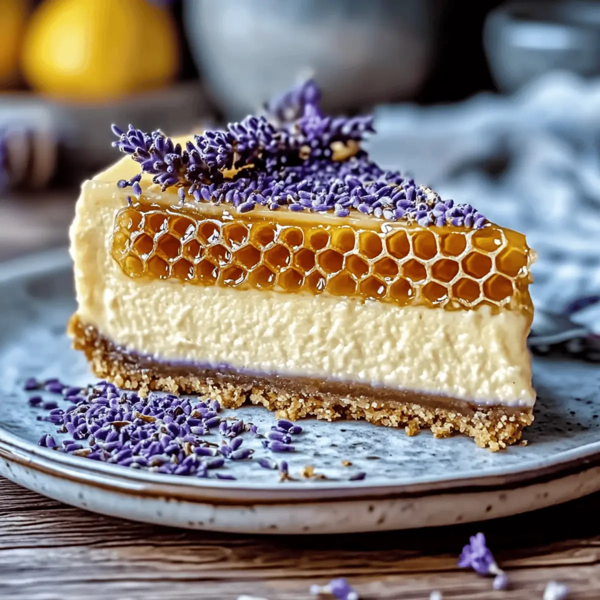 Irresistible Lemon Lavender Cheesecake