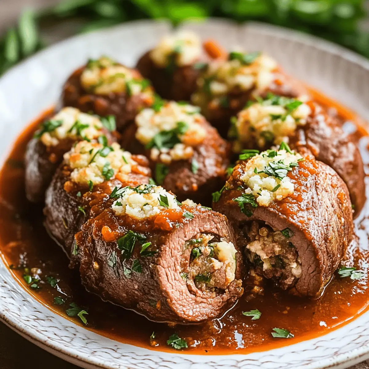 Italian Beef Braciole