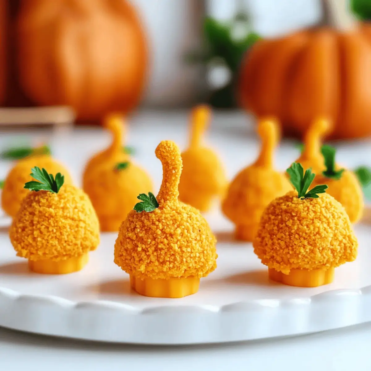 Mini Pumpkin Cheese Balls