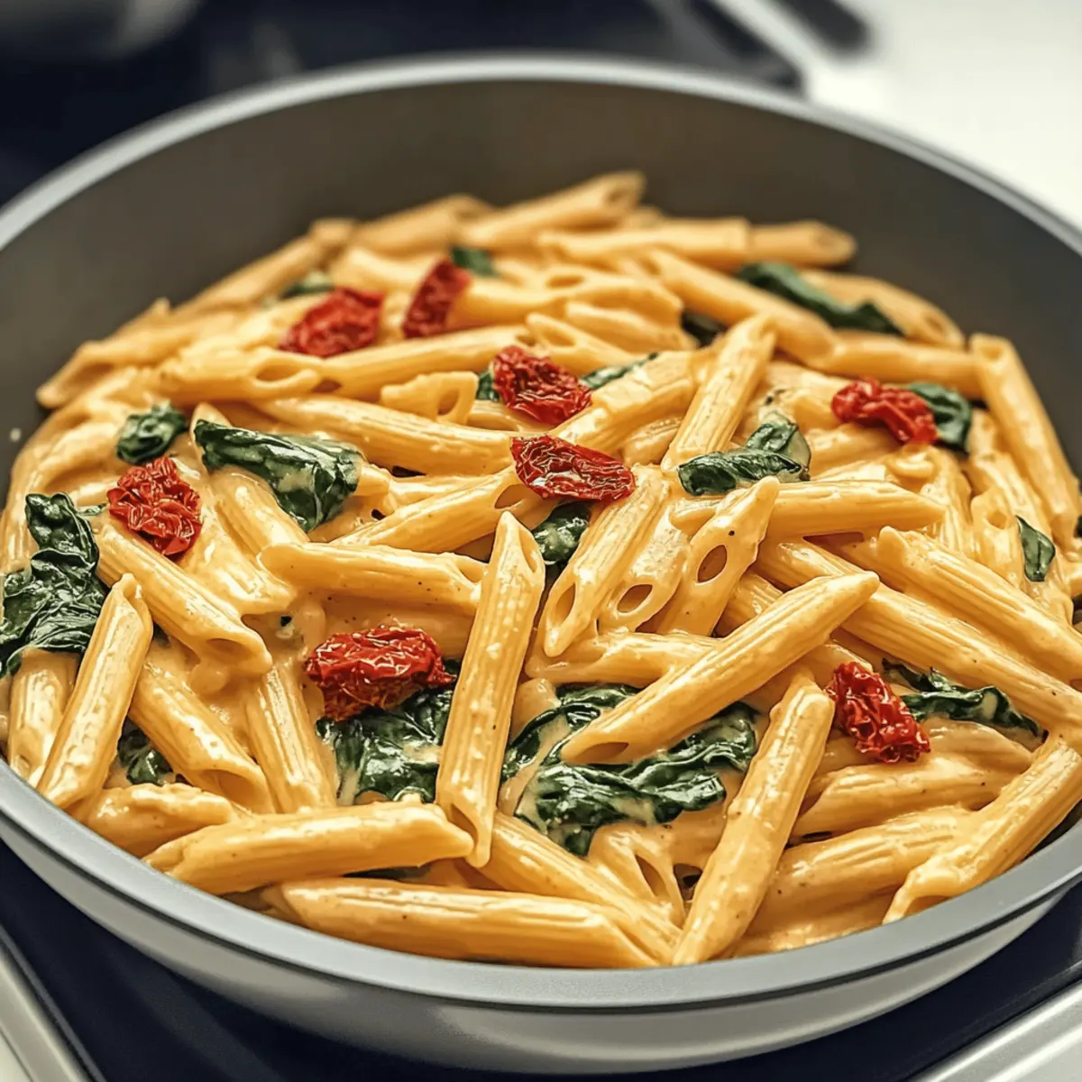 One-Pot Spinach Tomato Pasta