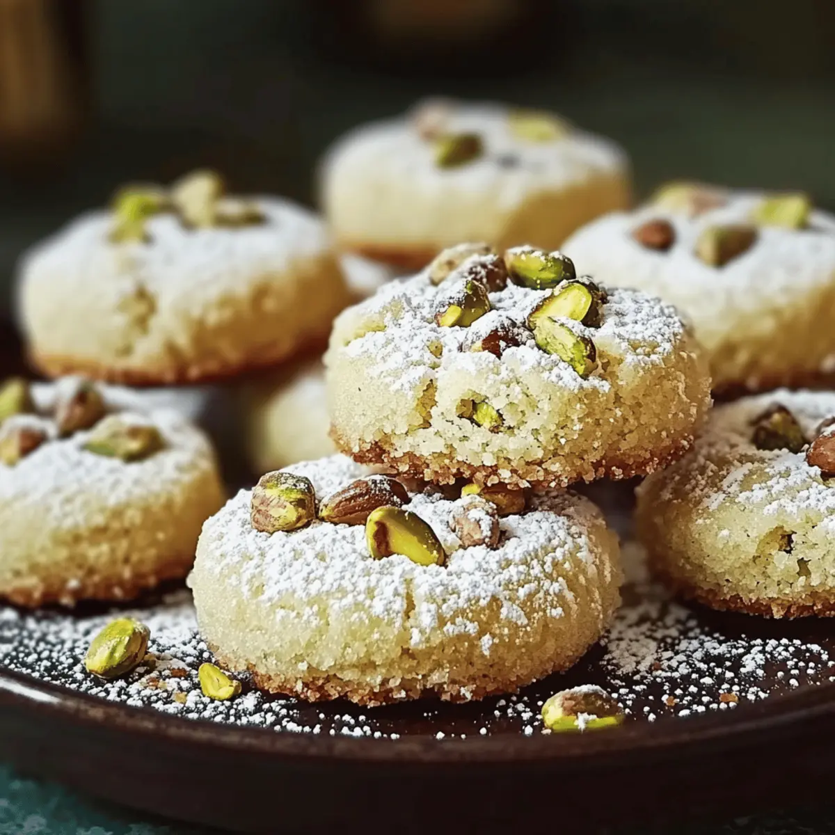Pistachio Wedding Cookies