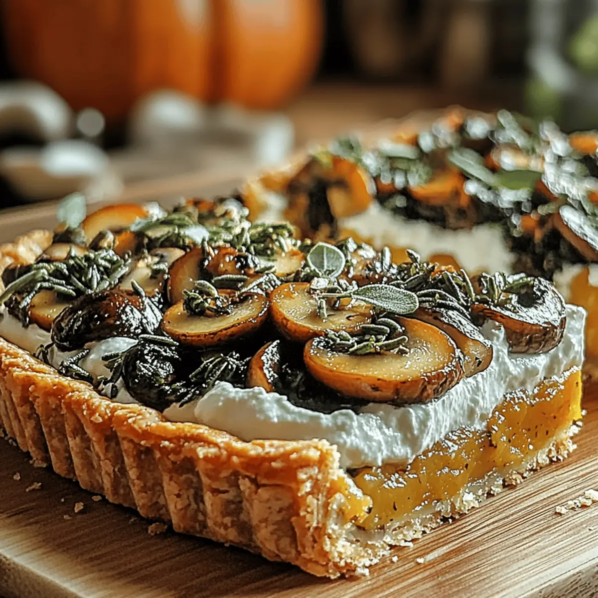 Pumpkin Sage & Mushroom Tart