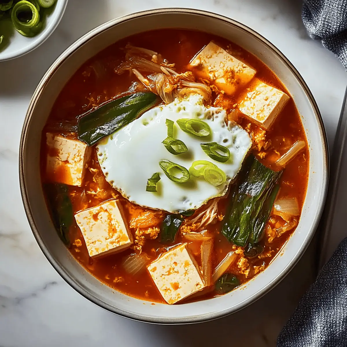 Savory Kimchi-Tofu Soup