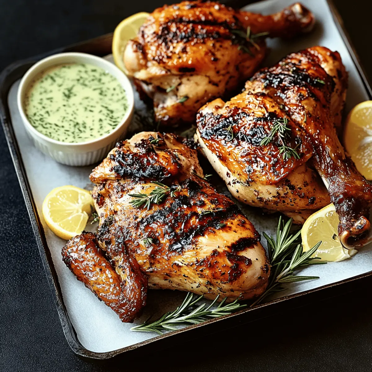 Spatchcocked Grilled Chicken