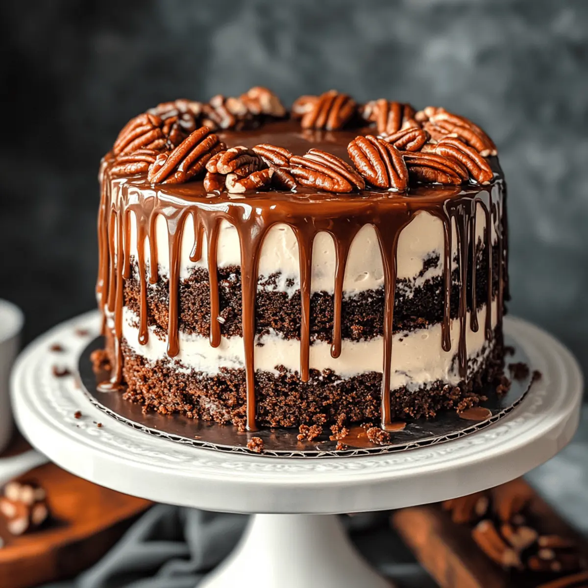 Turtle Chocolate Layer Cake