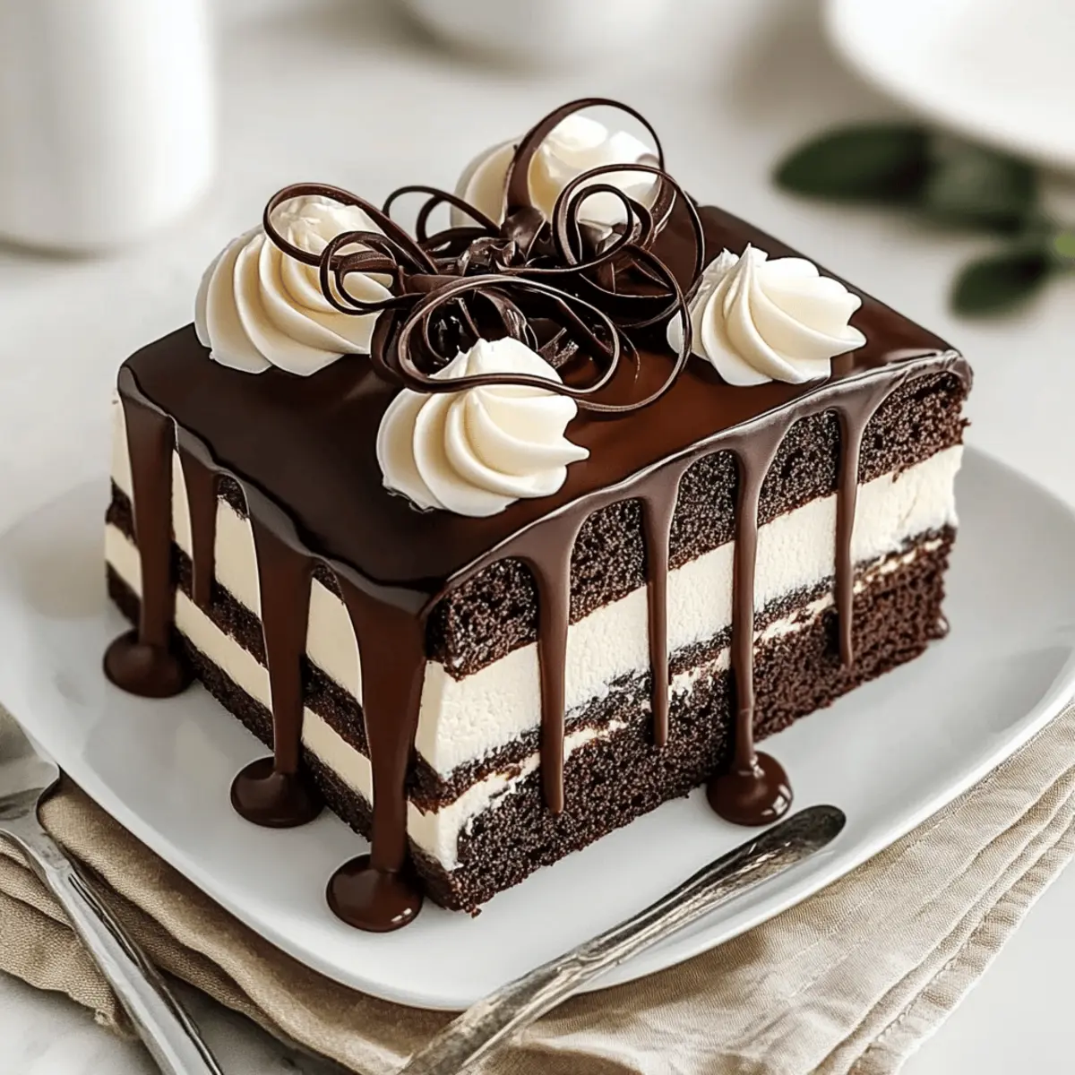 Tuxedo Bar Cake