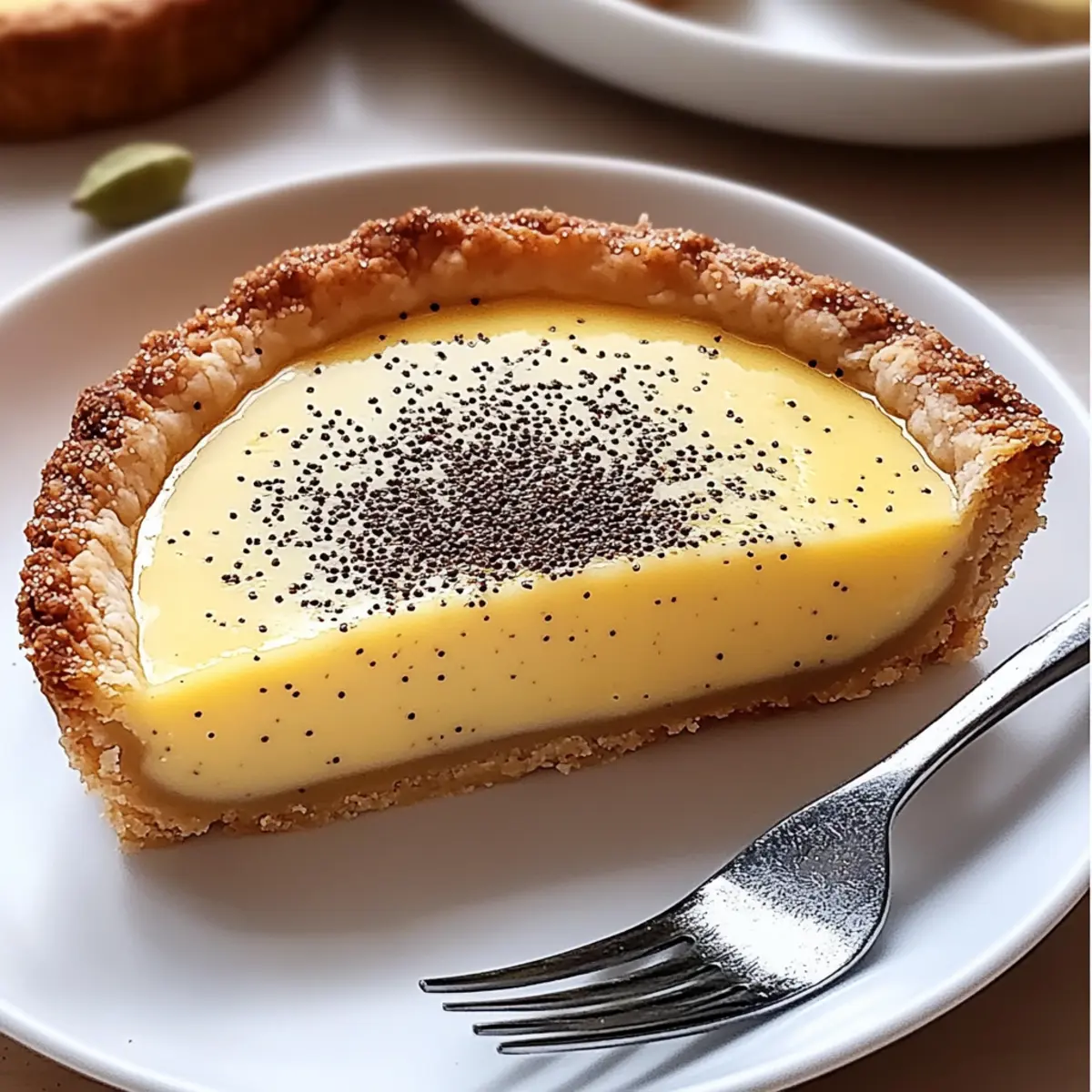 Vanilla Cardamom Custard Tart