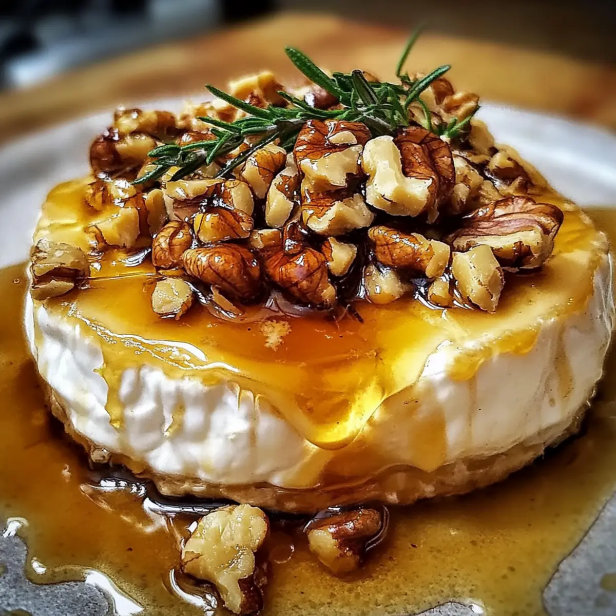 Baked Brie with Honey and Nuts