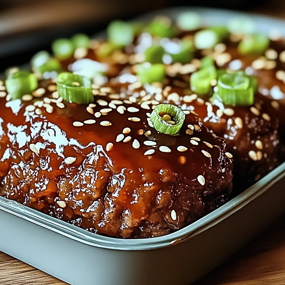 Sweet & Spicy Korean BBQ Meatloaf