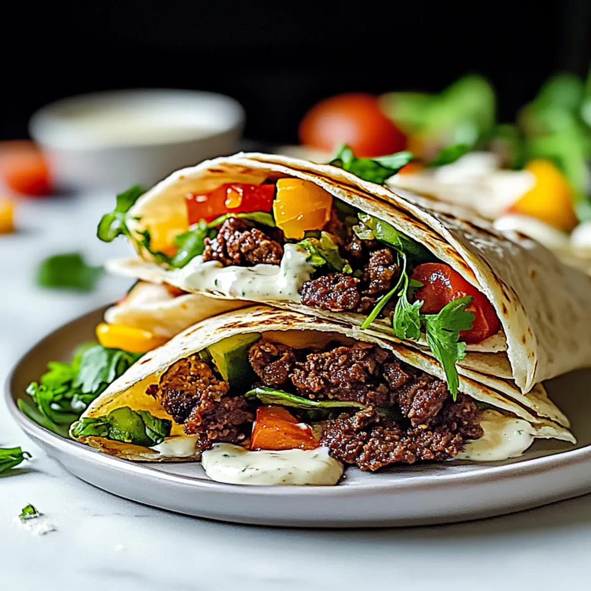 Crunchy Beef Tortilla Folded Wrap