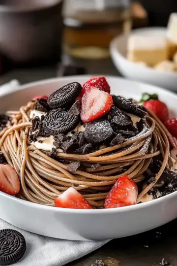 Chocolate Pancake Spaghetti