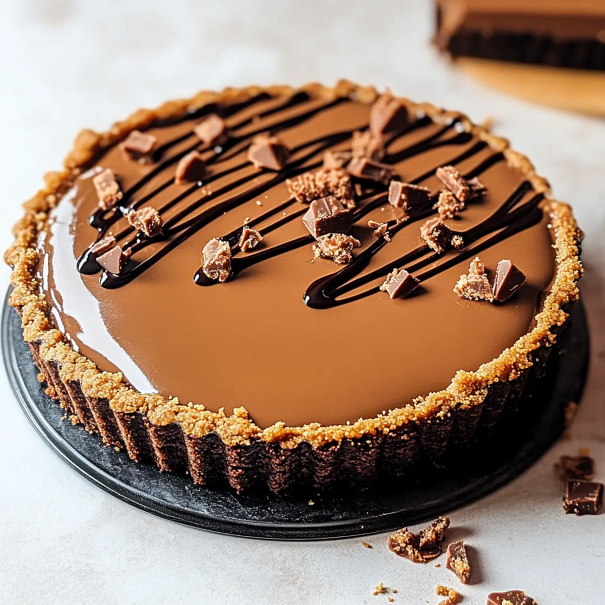 Chocolate Biscoff Tart
