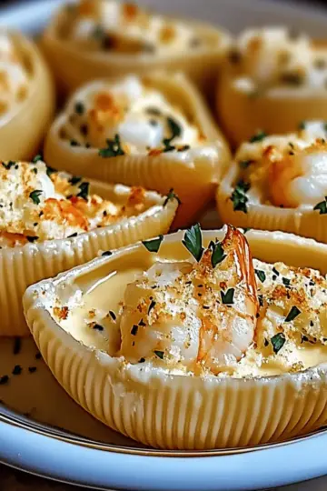 Creamy Seafood Stuffed Shells