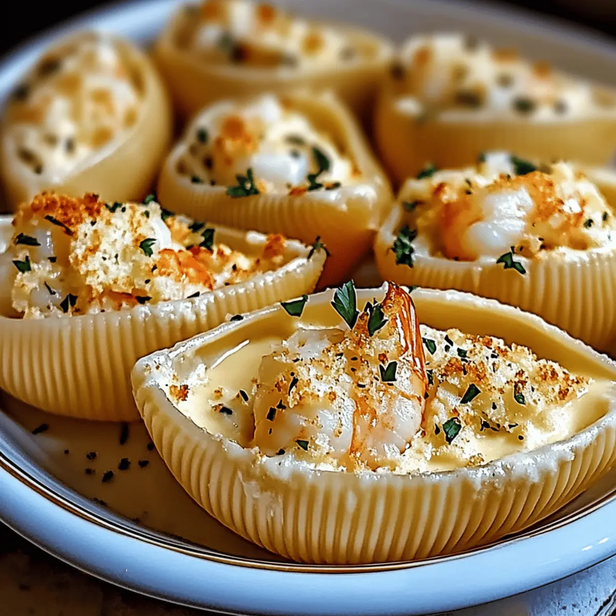 Creamy Seafood Stuffed Shells