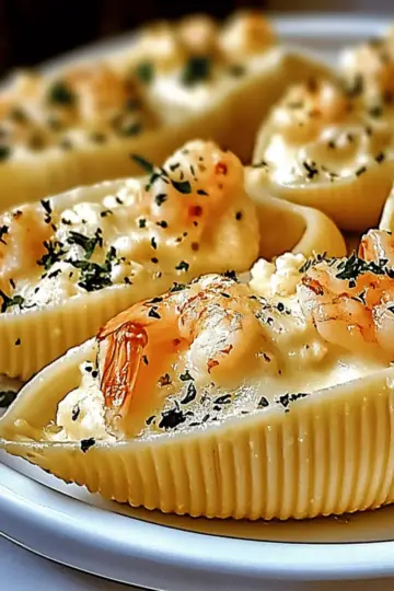 Creamy Seafood Stuffed Shells