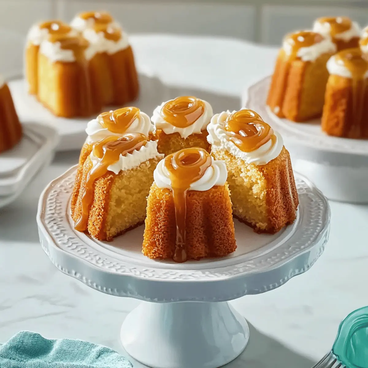 Decadent Mini Caramel Cakes