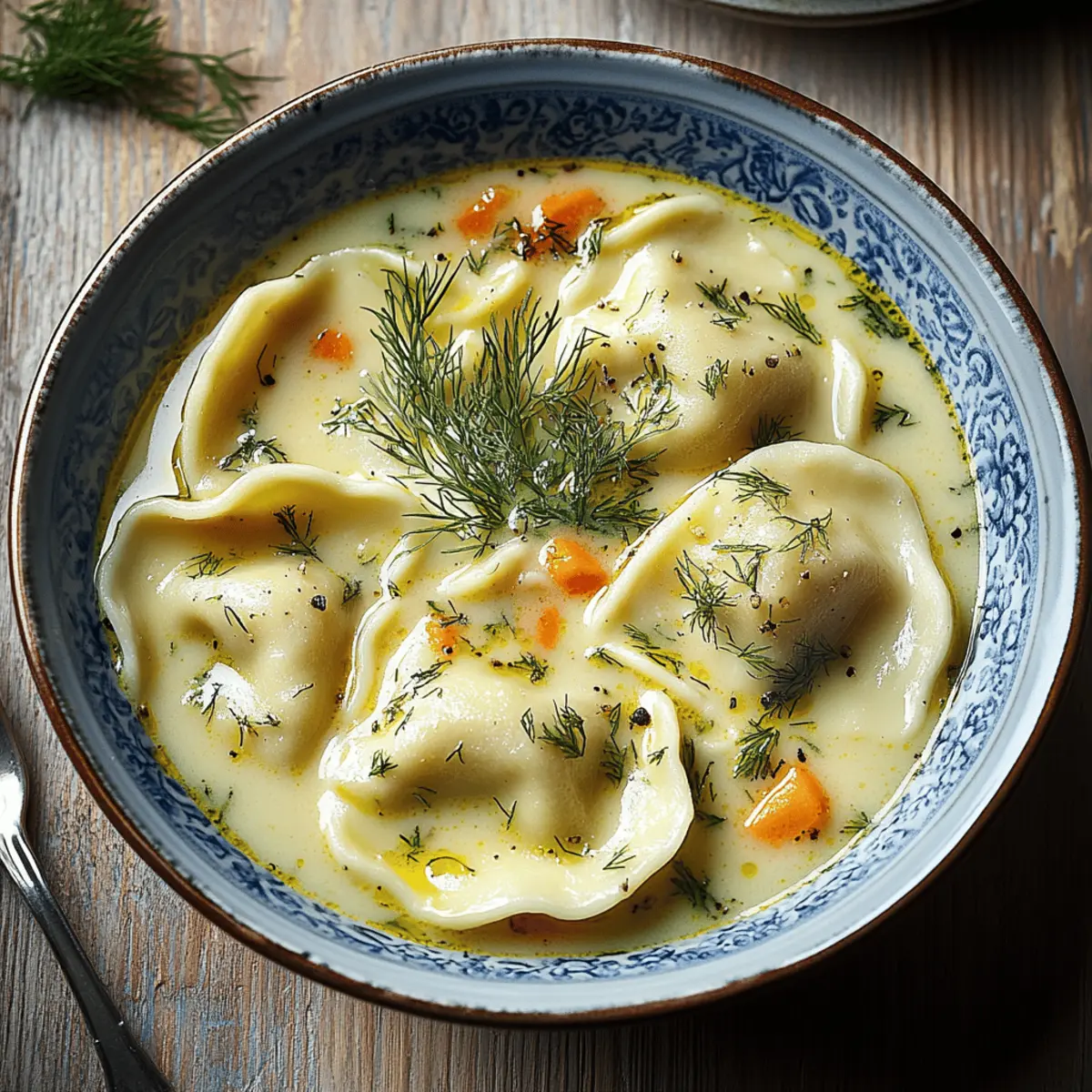 Easy Pierogi Dill Soup